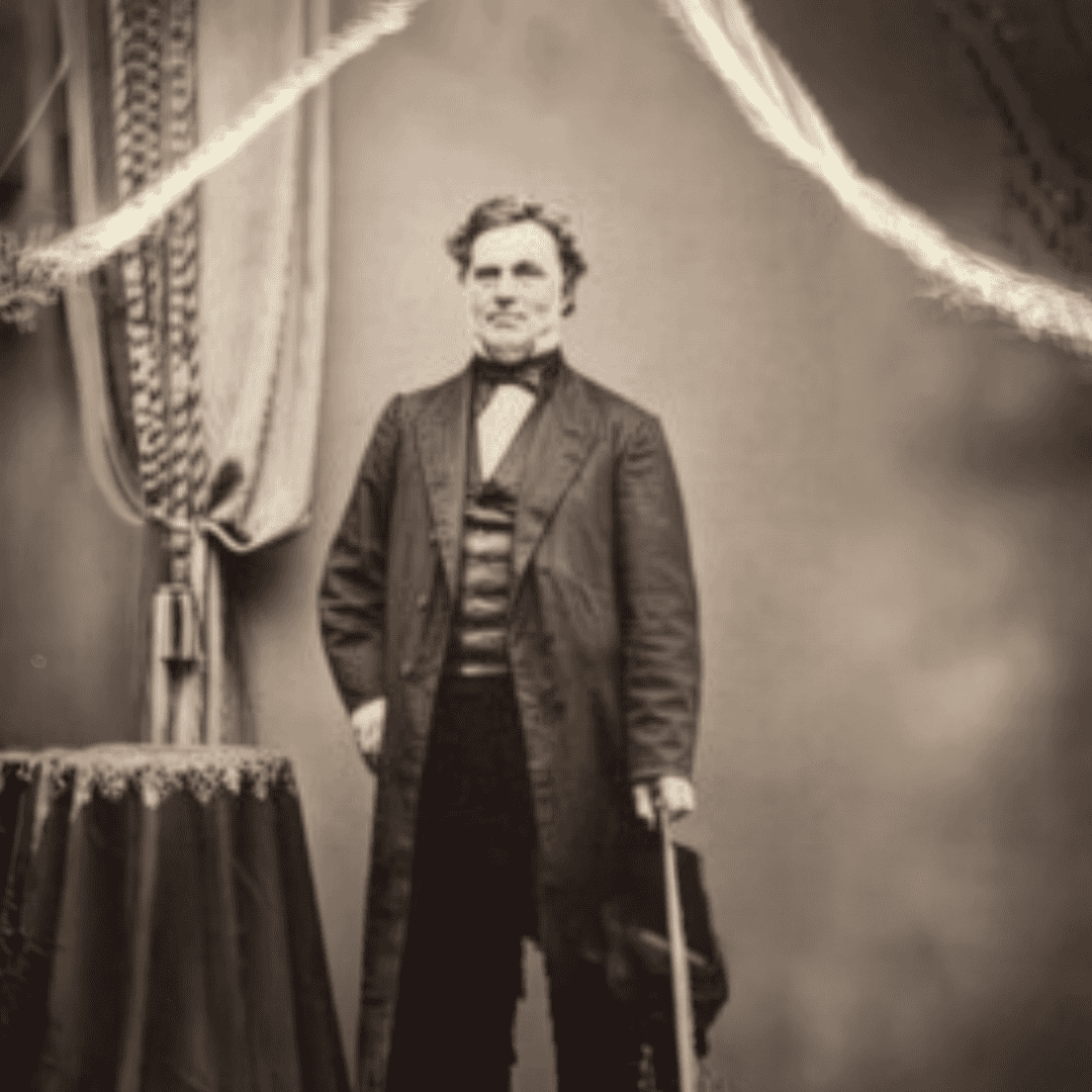 Historical portrait of Wilhelm Timm, founder of Timms Reperbane synthetic rope factory.
